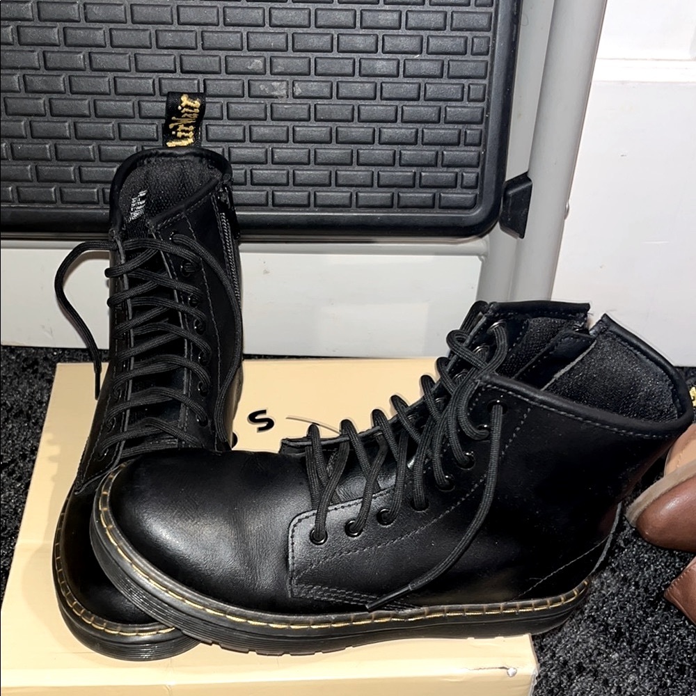 Dr. Martens Black Leather Boots